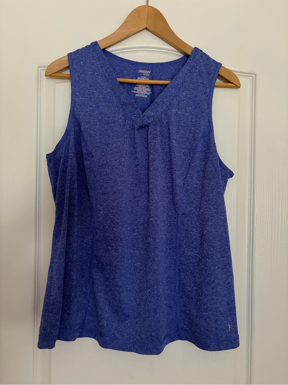 Danskin Sleeveless V-Neck Women's Athletic Top in Royal Blue